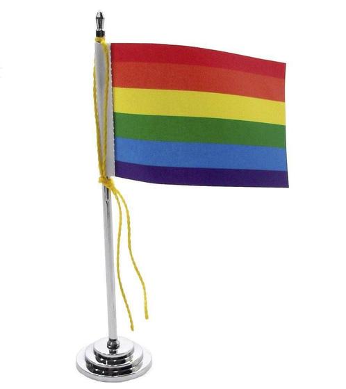 Imagem de Bandeira De Mesa Glbt Orgulho Gay 15 Cm