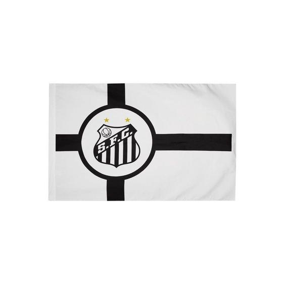 Imagem de Bandeira de Torcedor do Santos 90x1,30m Face Simples