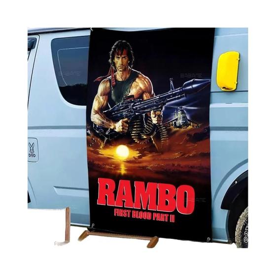 Ali Rambo Bandeira De Torcida De Filme Clássico Rambo First Blood De Tamanho ...