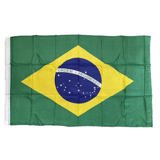 Imagem de Bandeira do Brasil Grande Face Única 1,45m x 0,9m