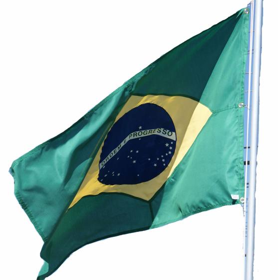 Imagem de Bandeira do Brasil Oficial med. 0,90m x 1,28m (2 panos)