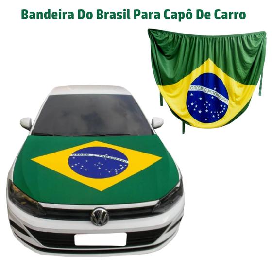 Imagem de Bandeira do brasil para capô de carro