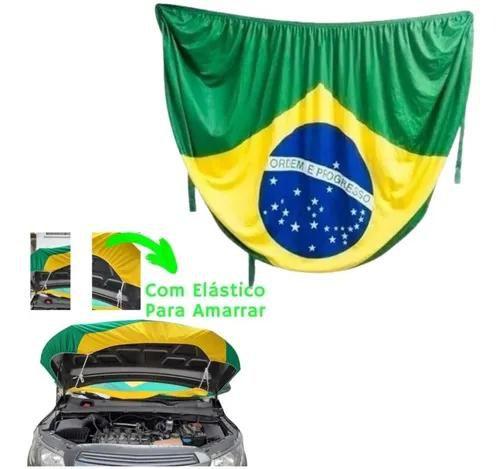 Imagem de Bandeira Do Brasil Para Veículo Capô De Carro Universal 2022