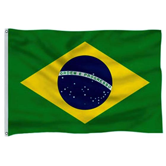 Bandeira do Brasil Sublimada/Impressa, padrão 2P ( x ) - Frente e  Verso - RN BANDEIRAS - Bandeiras - Magazine Luiza