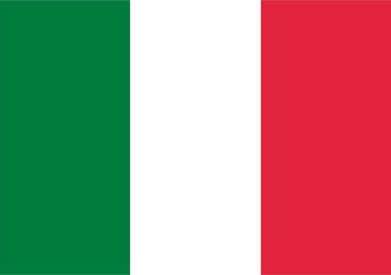 Imagem de Bandeira Itália Estampada uma face - 0,90x1,28m