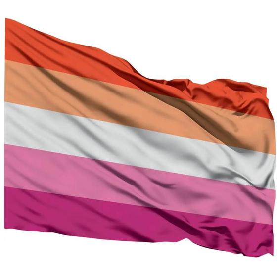 Imagem de Bandeira Lésbica Orgulho Lgbtqia+ 1,50M X 0,90M Ano Novo