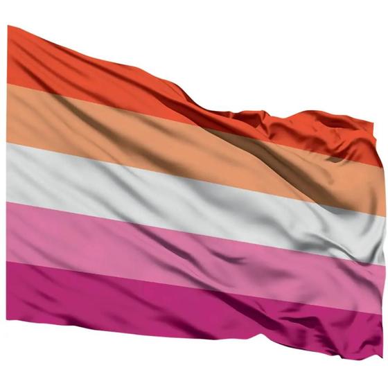 Imagem de Bandeira Lésbica Orgulho Lgbtqia+ 1,50m X 0,90m Envio já