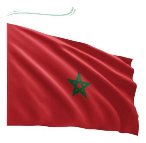 Imagem de Bandeira Marrocos Importada 150x90 Cm Poliéster Copa Oferta