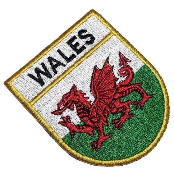 Imagem de Bandeira País de Gales Patch Bordado Para Camisa Uniforme