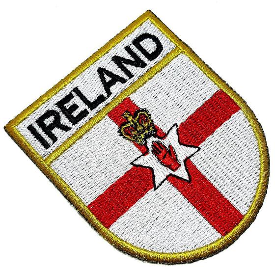 Imagem de Bandeira País Irlanda do Norte Patch Bordada Termo Adesivo