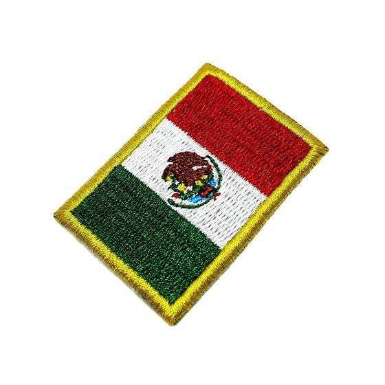 Imagem de Bandeira país México Patch Bordada passar a ferro ou costura