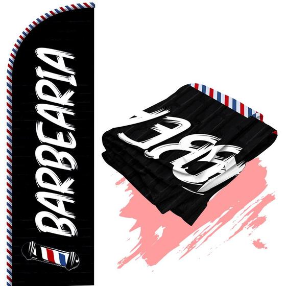 Imagem de Bandeira Para Wind Banner Dupla Face (só tecido) Barbearia