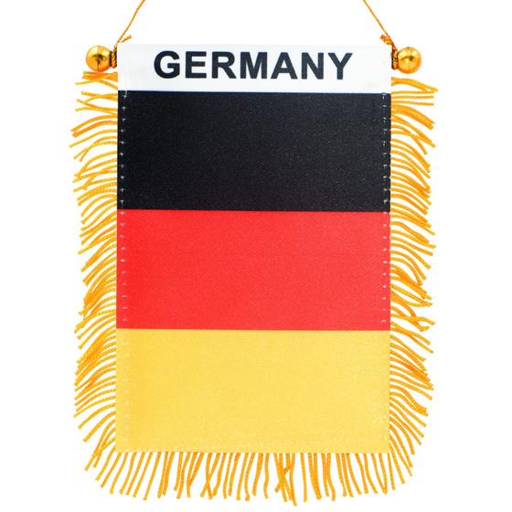 Imagem de Bandeira pendurada na janela Anley Germany Fringy 10x15cm com sucção 