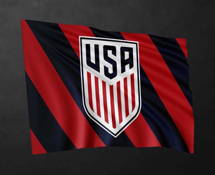 Imagem de Bandeira Seleção Estados Unidos Copa do Mundo 80cmx140cm Tecido Oxford Poliéster