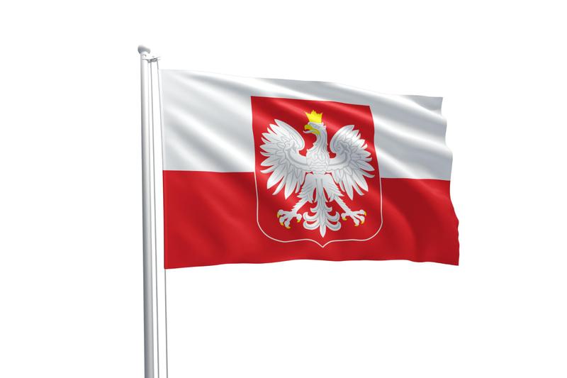 Imagem de Bandeira Seleção Time Futebol Polônia Copa 90x150cm