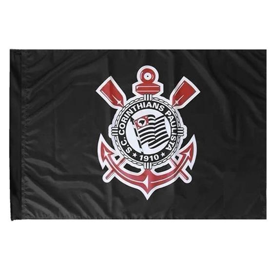 Imagem de Bandeira Torcedor do Corinthians 96 x 68 cm - 1 1/2 Pano