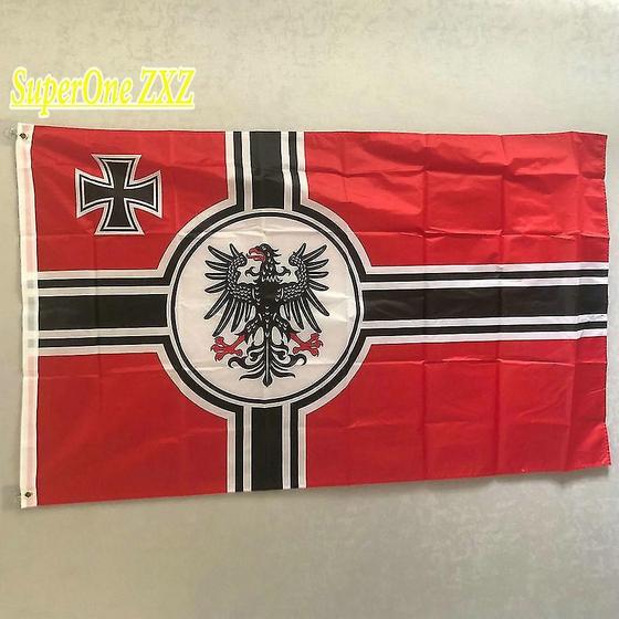 Imagem de Bandeira Zxz Império Alemão Dk Reich 90x150cm Cruz de Ferro Primeira Guerra Mundial