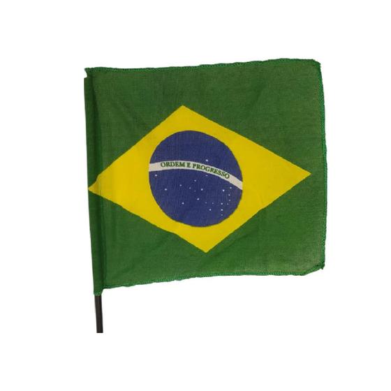 Imagem de Bandeirinha Nacional Do Brasil Copa Do Mundo 25x25Cm