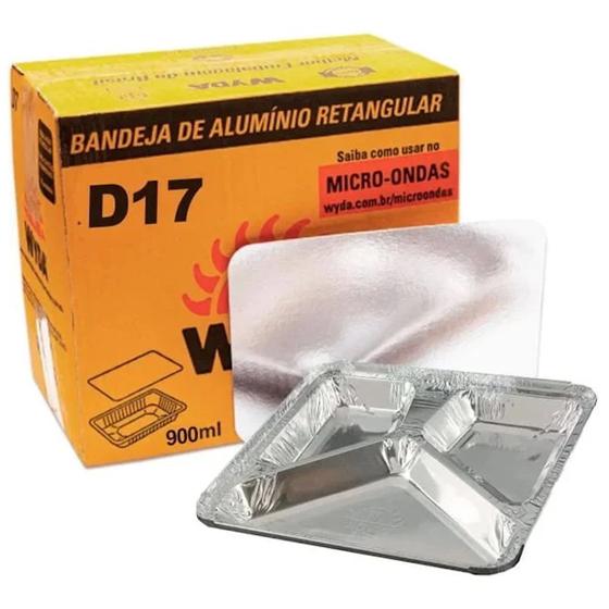 Imagem de Bandeja 0900 ml 3 div. d-17 c/100 wyda