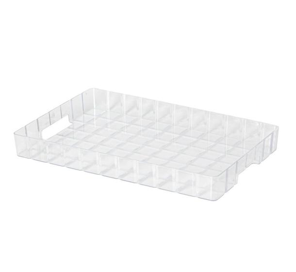 Imagem de Bandeja Bisotê Retangular em Poliestireno Transparente 55x35x6cm - Paramount