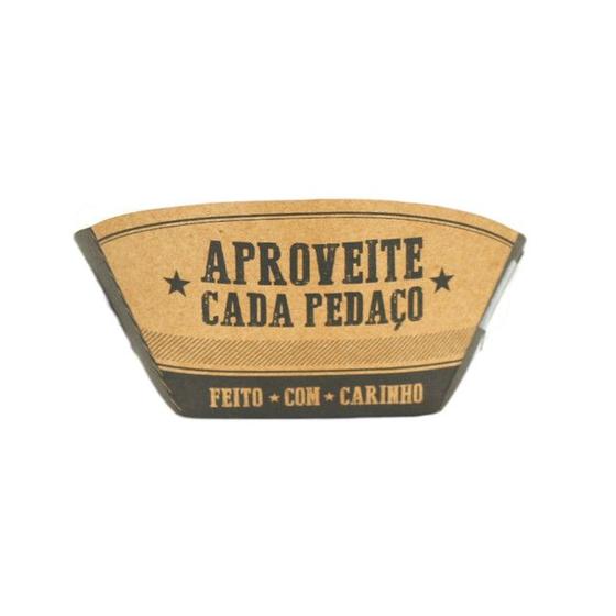 Imagem de Bandeja Canoa "Aproveite Cada Pedaço" Kraft 13x7x7cm - 50 Unidades para Delivery