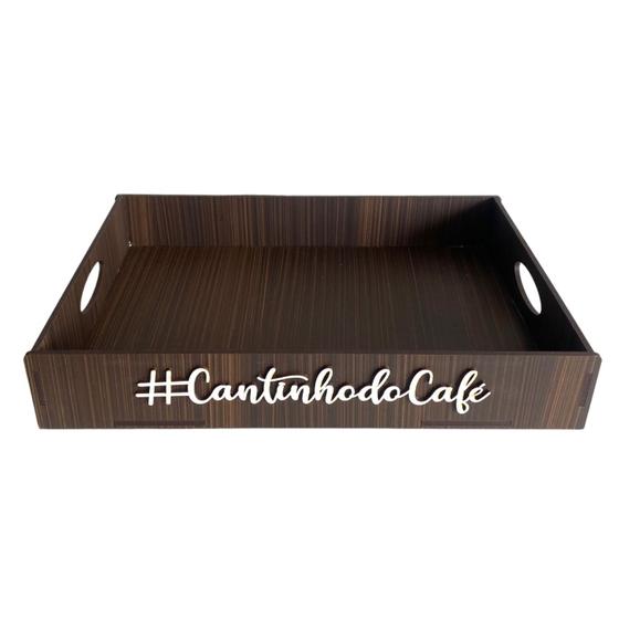 Imagem de Bandeja Cantinho do Café 35x25x6 MDF Decorada