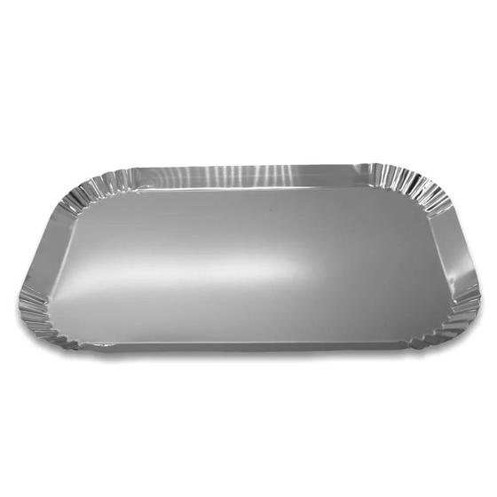 Imagem de Bandeja Canto Crespo Aço Inox 29,2X19,2X1,9cm 9121 Doupan