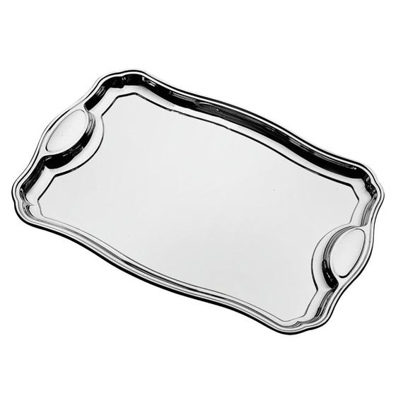 Imagem de Bandeja Classic Retangular em Aço Inox com Alças 49 x 34 cm Tramontina