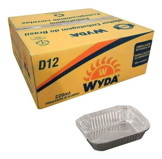 Imagem de Bandeja De Alumínio Retangular - D12 - 220Ml - Wyda