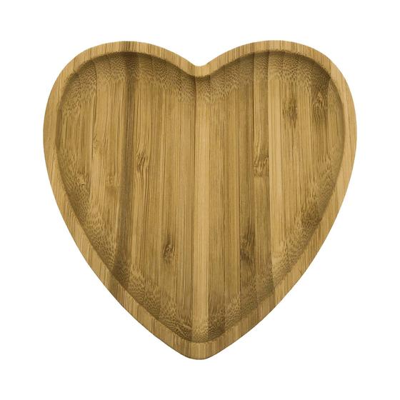 Imagem de Bandeja De Bambu Heart 17,2X16,3X1,5 Cm