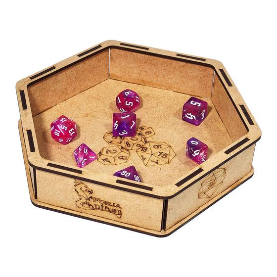 Imagem de Bandeja de Dados Slim Hexagonal - RPG