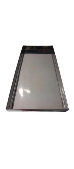 Imagem de Bandeja de inox para estufa de salgados  29x15x2,5 cm