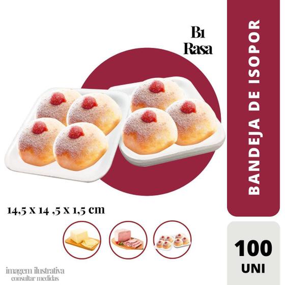 Imagem de Bandeja De Isopor Rasa Copoplast Modelo:B1 C/100 Un