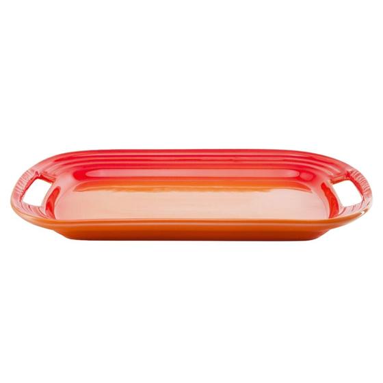 Imagem de Bandeja de Servir em Cerâmica 36 cm Laranja Le Creuset