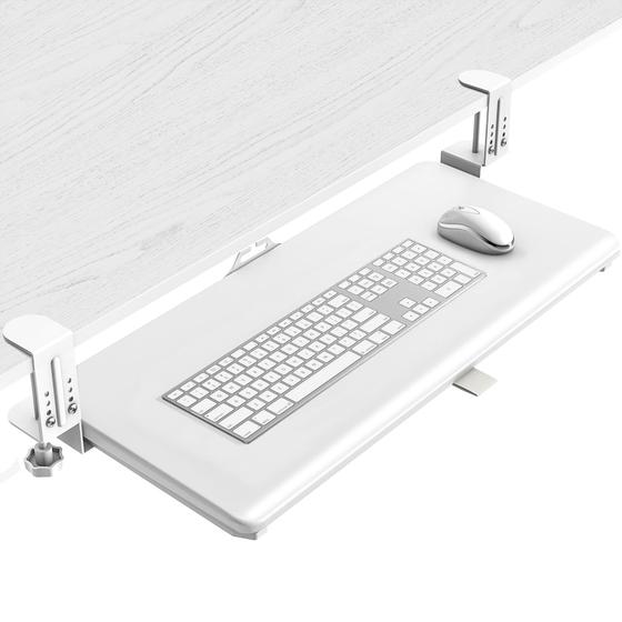 Imagem de Bandeja de Teclado sob a Mesa com Suporte de Braçadeira - Driver Plug Out