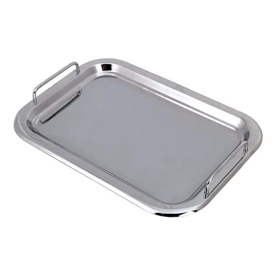Bandeja Decorativa para Canto do Café Feita em Aço Inox Menor preço em Bandeja Decorativa para Canto do Café Feita em Aço Inox
