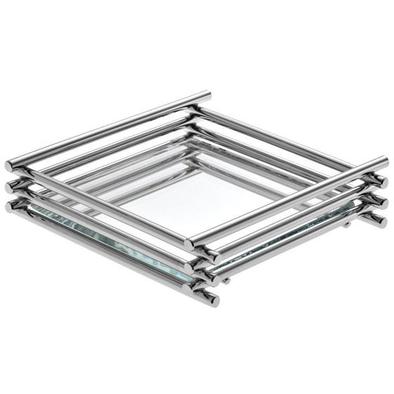 Bandeja Espelhada Porta Jóias Banheiro Luxo 10x10cm Menor preço em Bandeja Espelhada Porta Jóias Banheiro Luxo 10x10cm