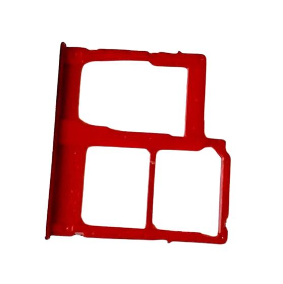 Imagem de Bandeja Gaveta Chip Sim Card Compatível Galaxy A31 A315 Vfrmelho.
