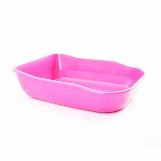 Imagem de Bandeja Higiênica DuraPets Luxo Rosa para Gatos