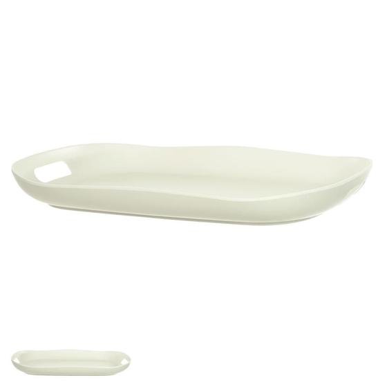 Imagem de BANDEJA MELAMINA 47,5cm ORGANIC (OFF WHITE) FLORARTE