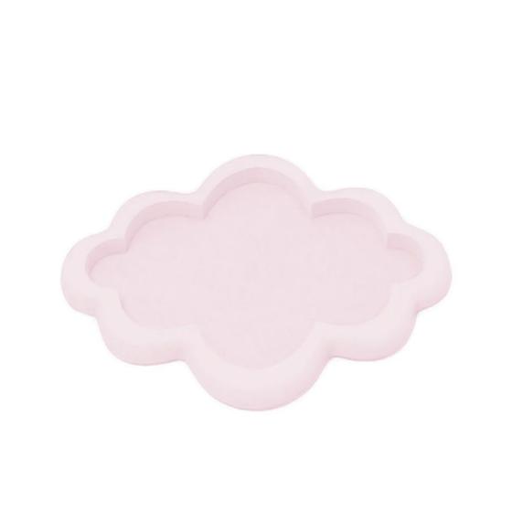 Imagem de Bandeja nuvem pequena rosa 30X22 cm