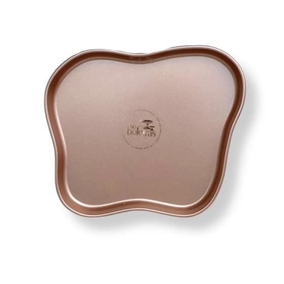 Imagem de Bandeja Orgânica Rose Gold Premium 18cm Un - Sóboleiras