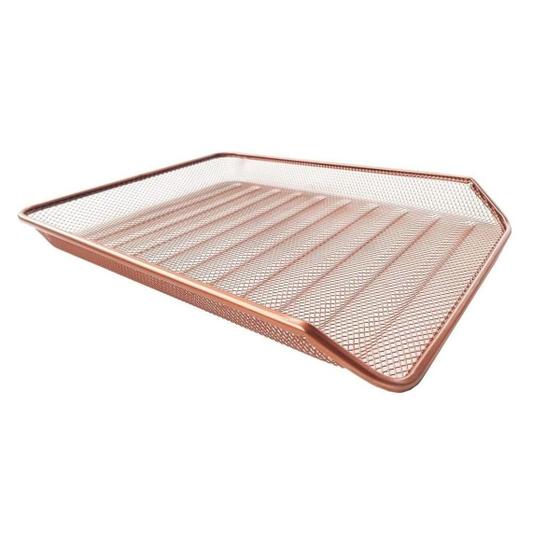 Imagem de Bandeja Organizadora de Mesa, Multiuso, Escritório, Rose Gold