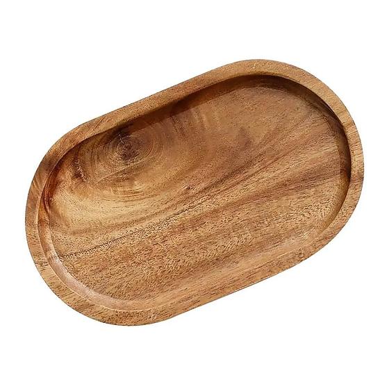 Imagem de Bandeja Oval Acácia Wood 30x20cm 10115 - Mimo Style