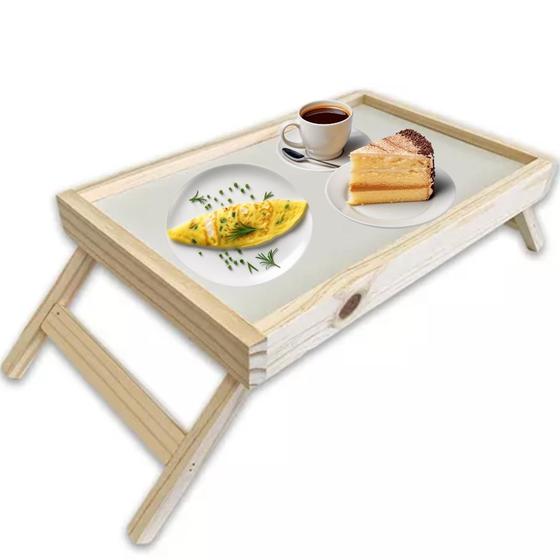Imagem de Bandeja Para Café Da Manhá Na Cama Com Pé Dobrável