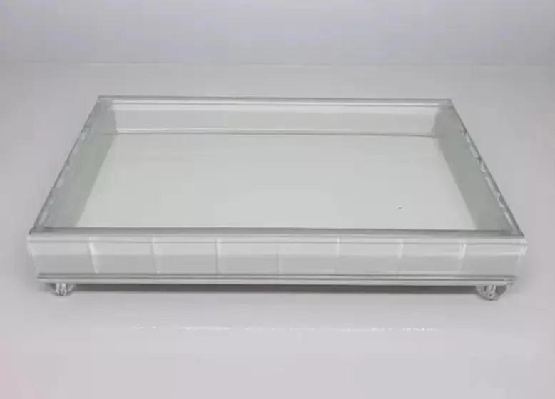 Imagem de Bandeja Para  Lavabo Luxo Espelhada 12 X 20 Reforçada -3mm