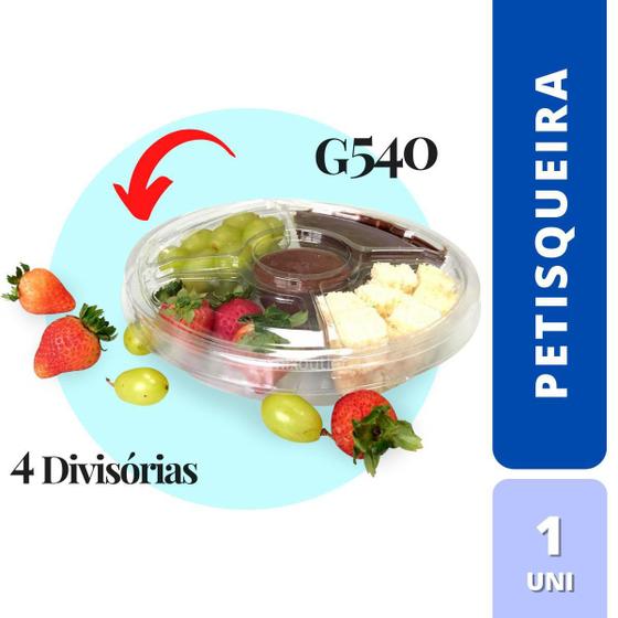 Imagem de Bandeja Petisqueira 4Div C/Tp G540 C/1 Un