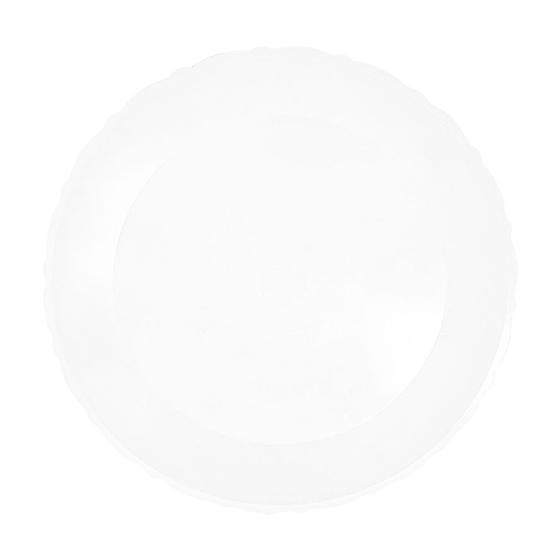 Imagem de Bandeja Redonda Transparente com Borda Rendada - 27cm