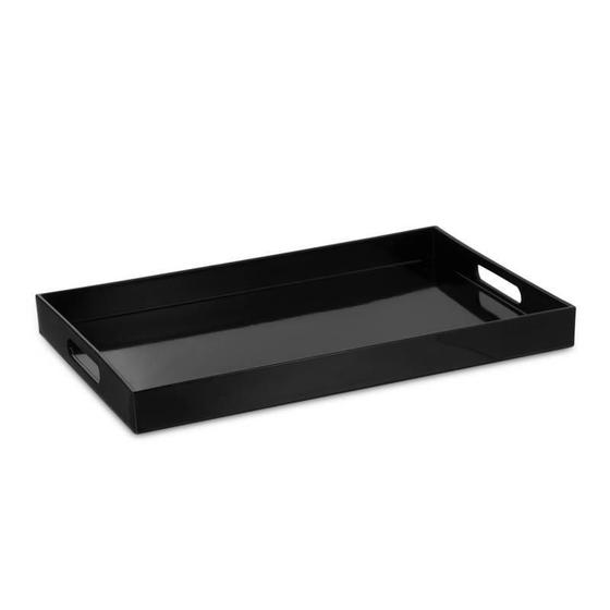 Imagem de Bandeja Retangular Black 40Cm - Mimo Style