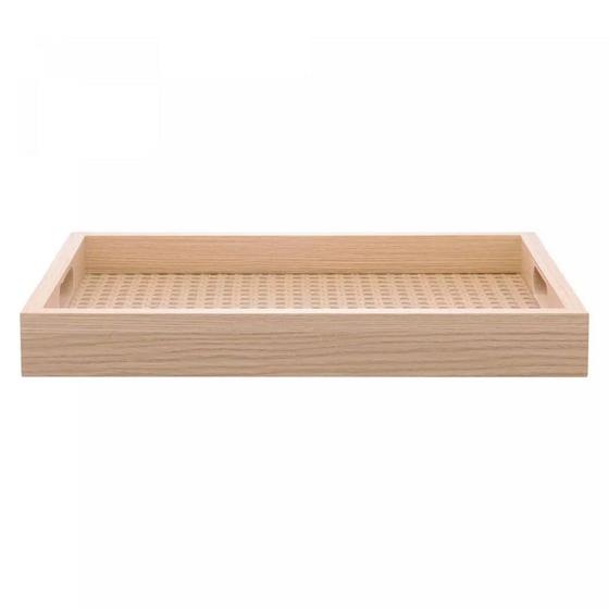 Imagem de Bandeja Retangular de MDF com Fundo Treliça 40cm x 4cm x 30cm - Lyor
